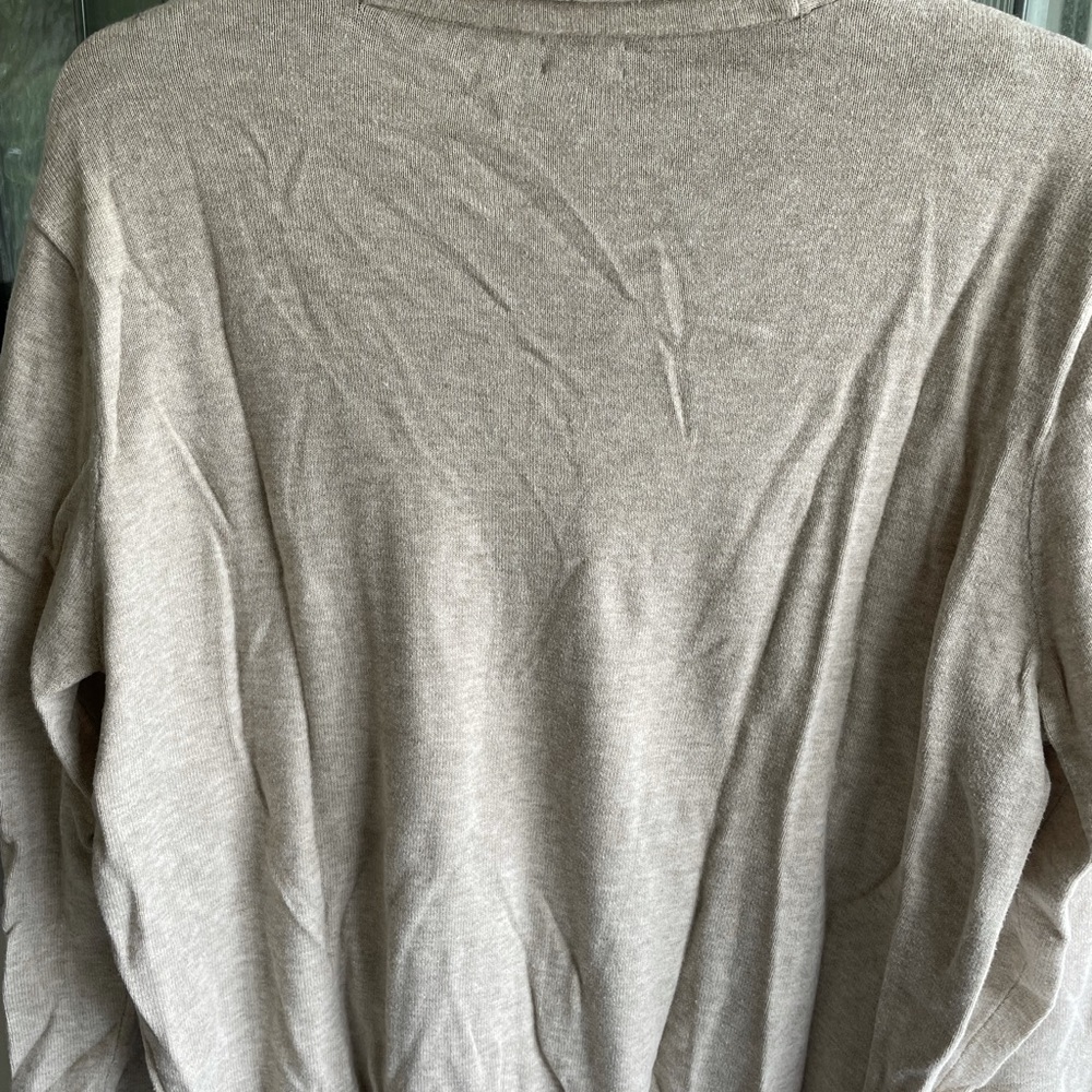 GUC J. Crew Shawl Collar Pullover sz L - Picture 4 of 5